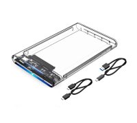 Transparent 2.5" USB3.0 Externel HDD Case
